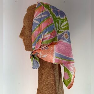 Easter Pastel Floral Multi-Color Women's Head Scarf